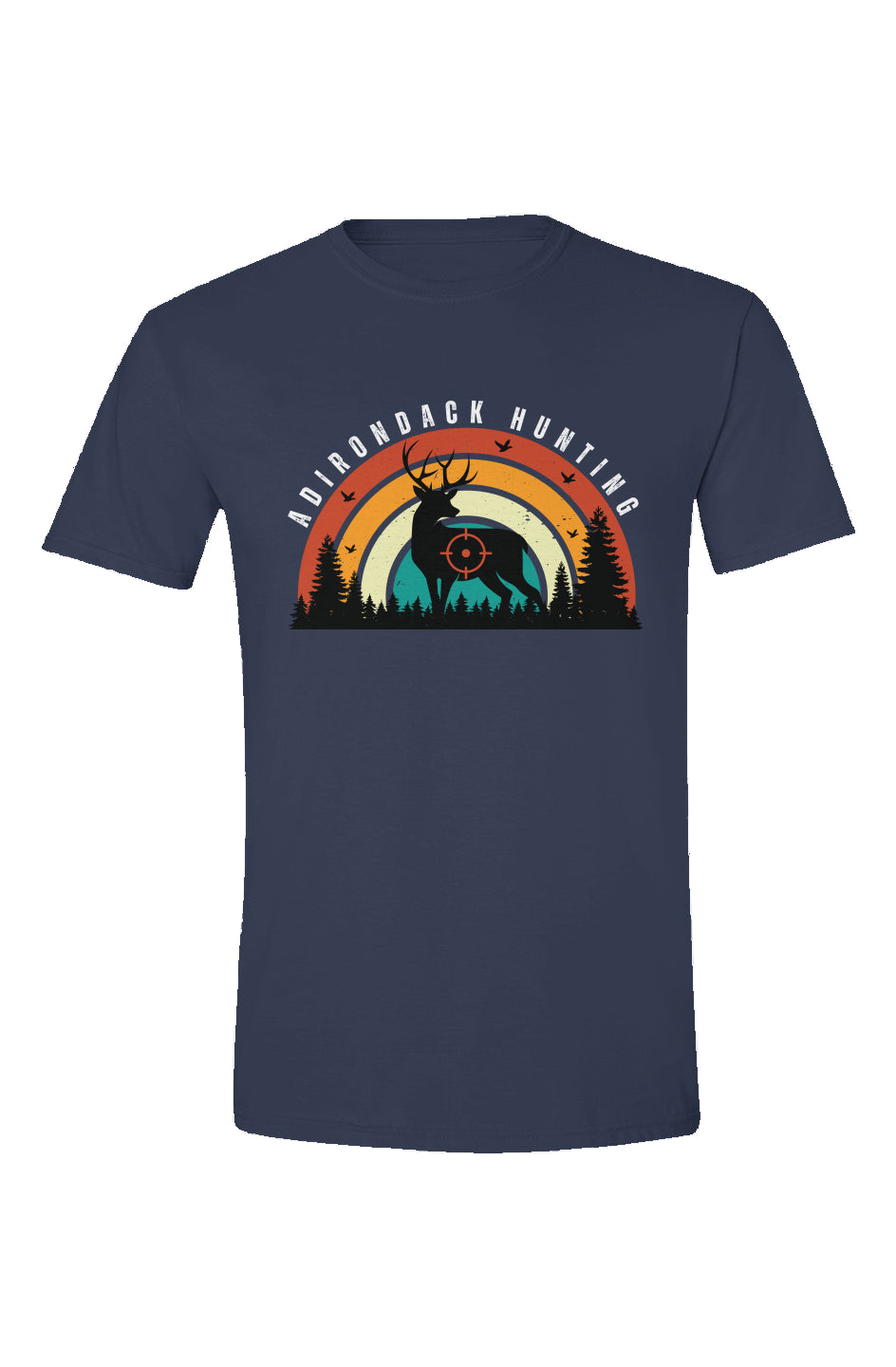 ADK - Hunting - Deer - Retro T-Shirt