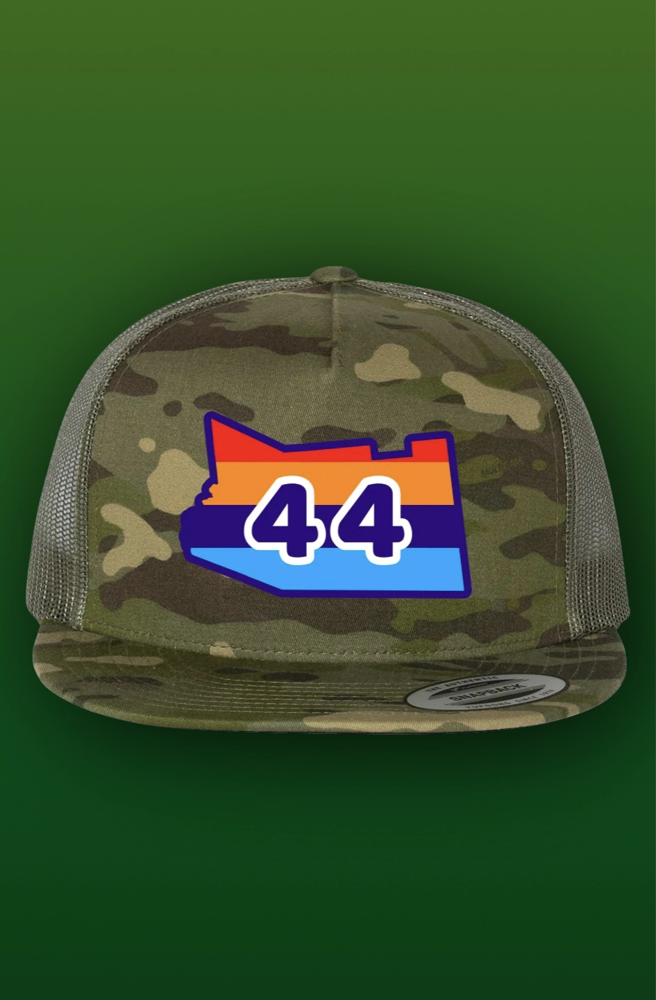 44Lakes Apparel - Sunset - Camo - Trucker Hat