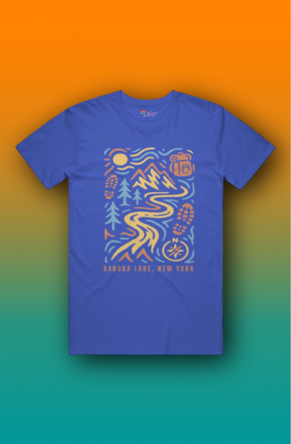 44Lakes - Caroga Lake Hiking - T-Shirt