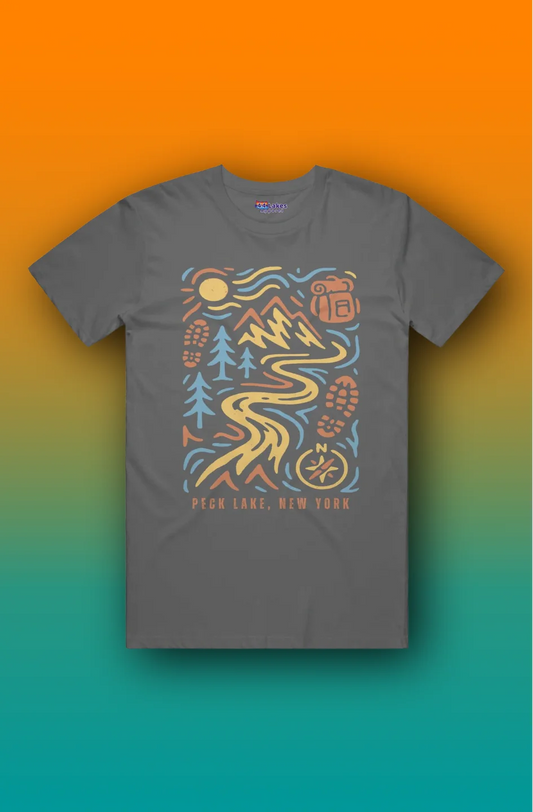 44Lakes - Peck Lake Hiking - T-Shirt