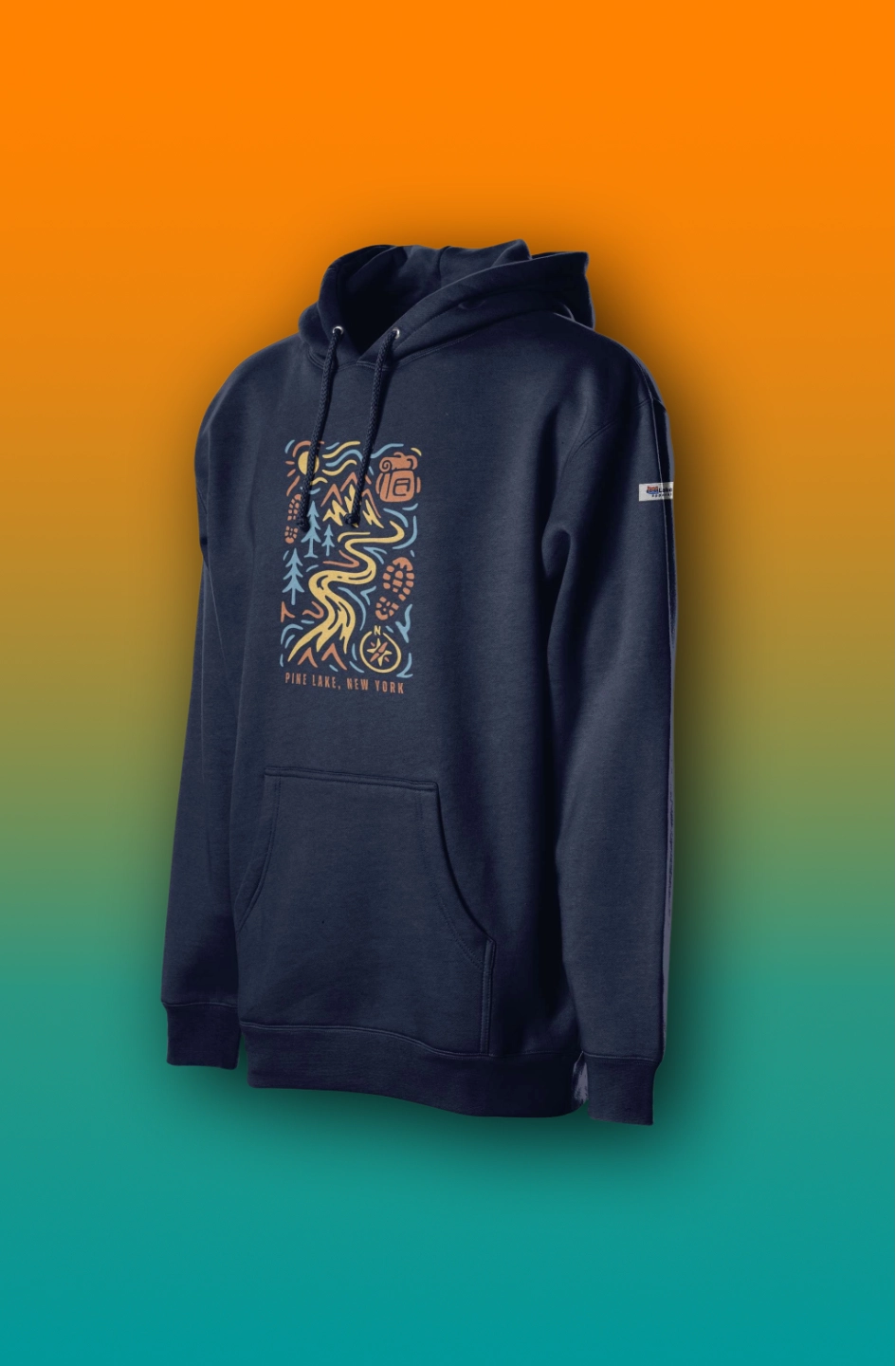 44Lakes - Pine Lake Hiking - Premium Hoodie