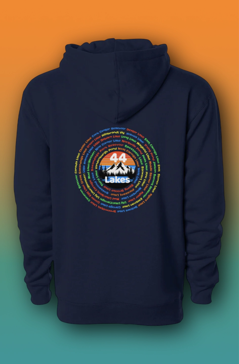 44Lakes - Circular Design - Premium Hoodie