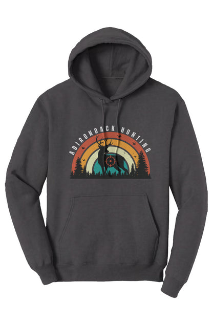 ADK - Hunting - Deer - Retro Fleece Hoodie
