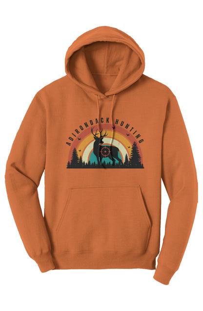 ADK - Hunting - Deer - Retro Fleece Hoodie