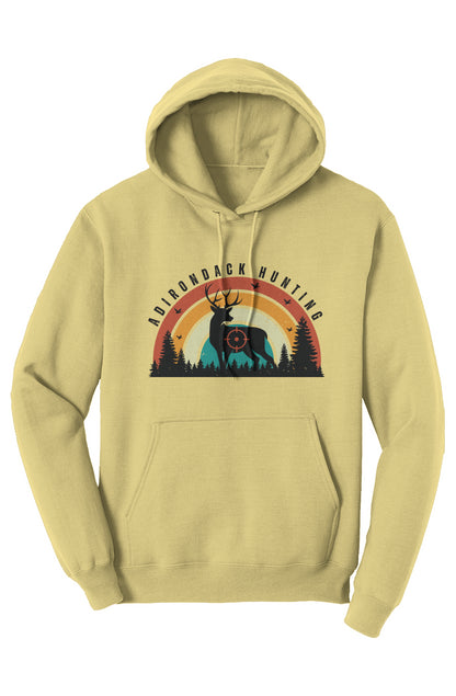 ADK - Hunting - Deer - Retro Fleece Hoodie