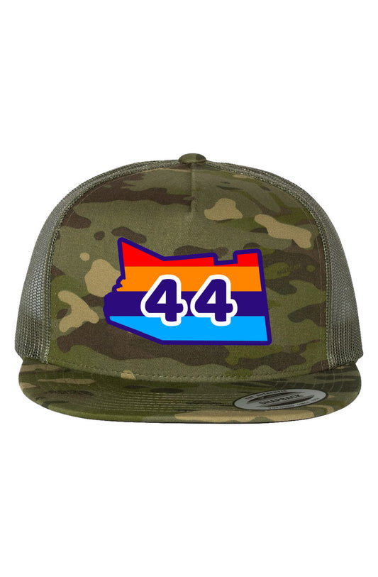 44Lakes Apparel - Sunset - Camo - Trucker Hat