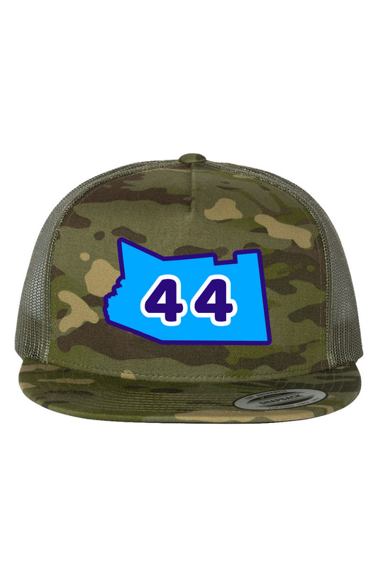 44Lakes Apparel - Camo - Blue - Trucker Hat
