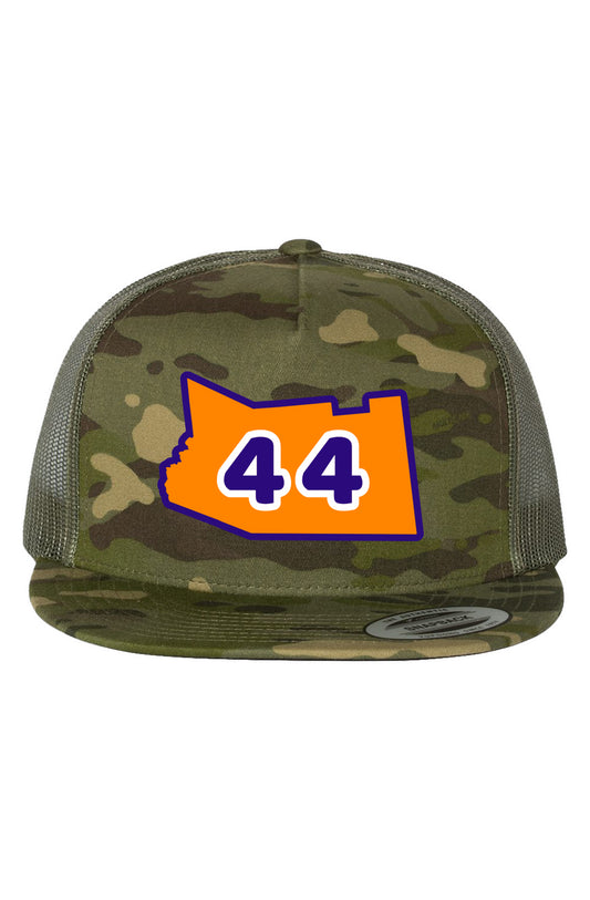 44Lakes Apparel - Camo - Orange - Trucker Hat