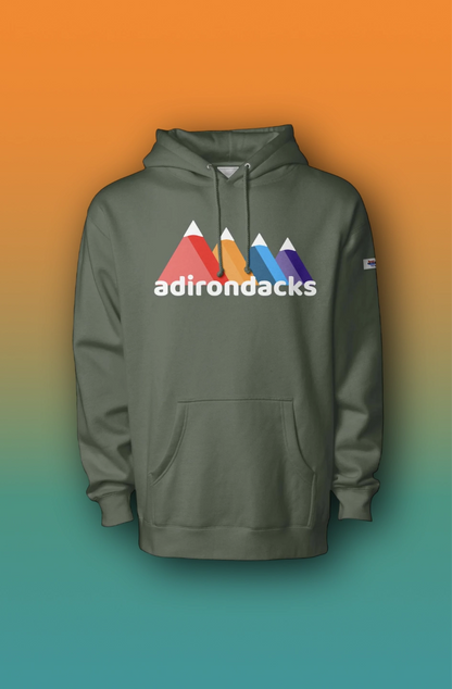 ADK - Colorful High Peaks - Premium Hoodie