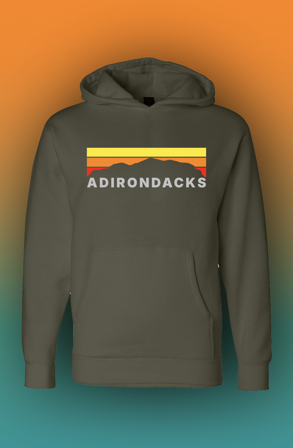 ADK - Mountain Range (Warm) - Heavyweight Hoodie