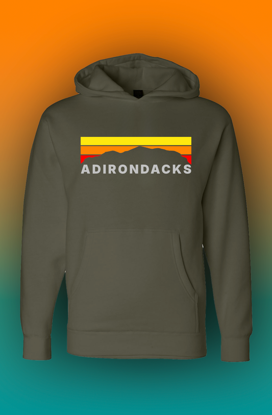 ADK - Mountain Range (Warm) - Heavyweight Hoodie