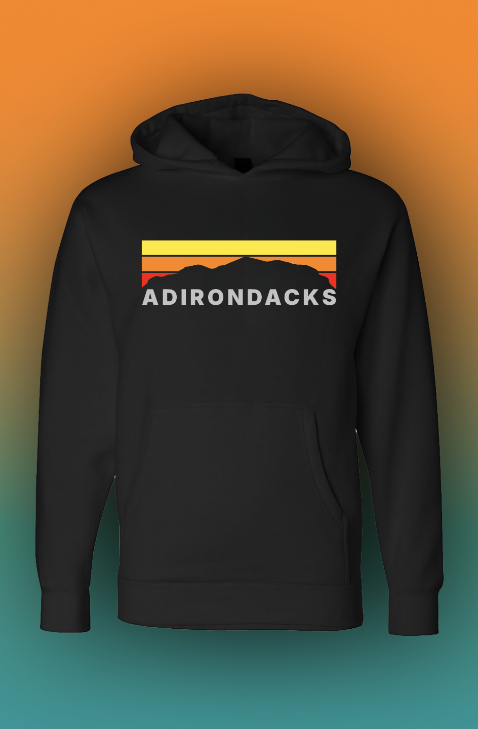 ADK - Mountain Range (Warm) - Heavyweight Hoodie