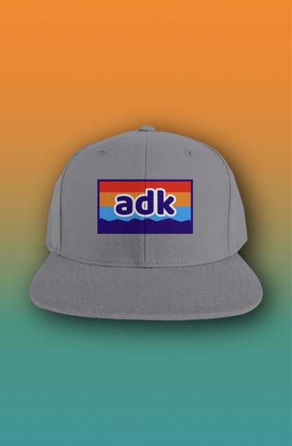 ADK - Sunset - Square - Snapback Hat
