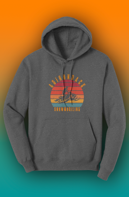 ADK - Snowmobiling - Sunset - Hoodie