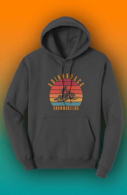 ADK - Snowmobiling - Sunset - Hoodie