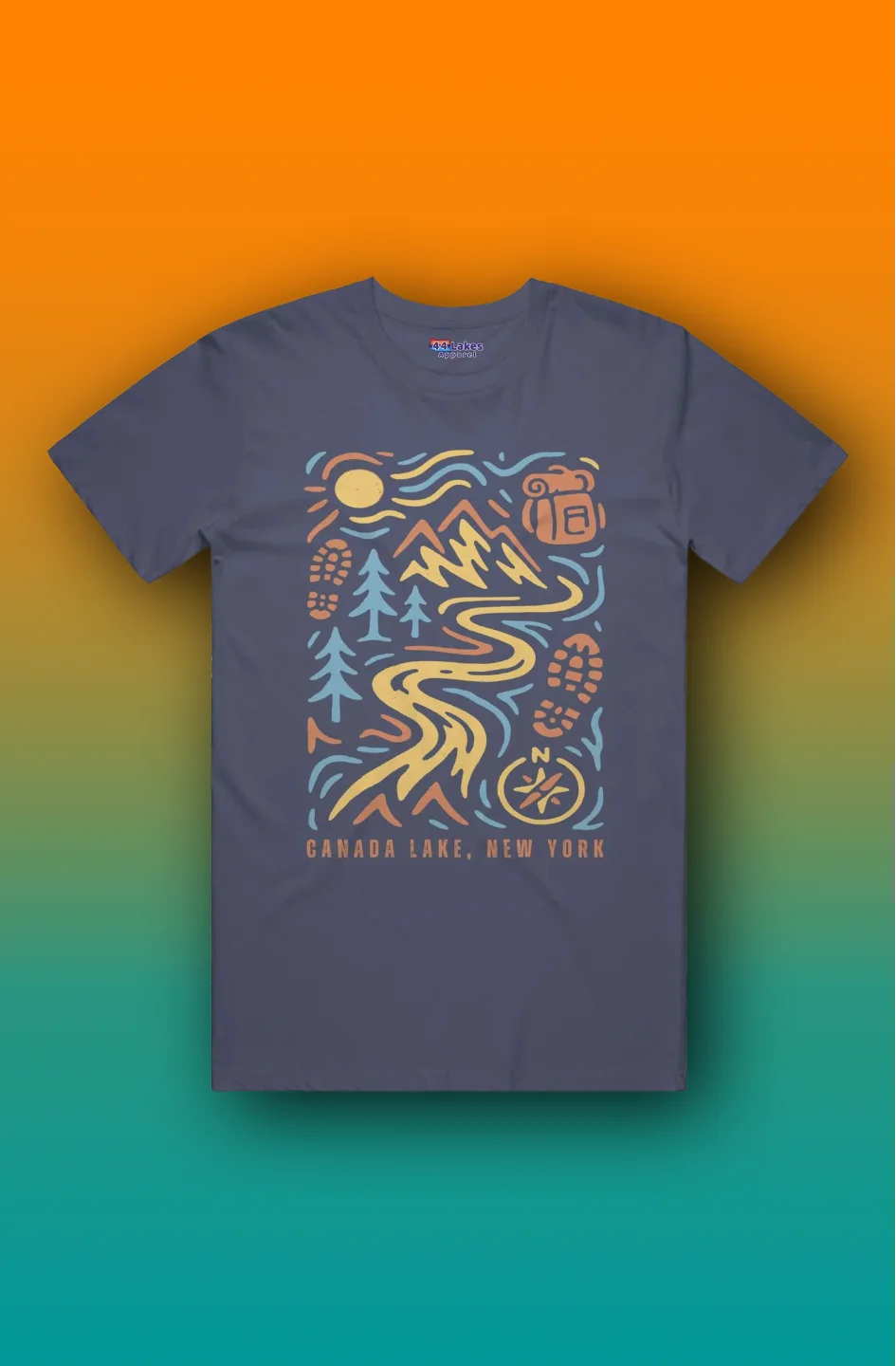 44Lakes - Canada Lake Hiking - T-Shirt