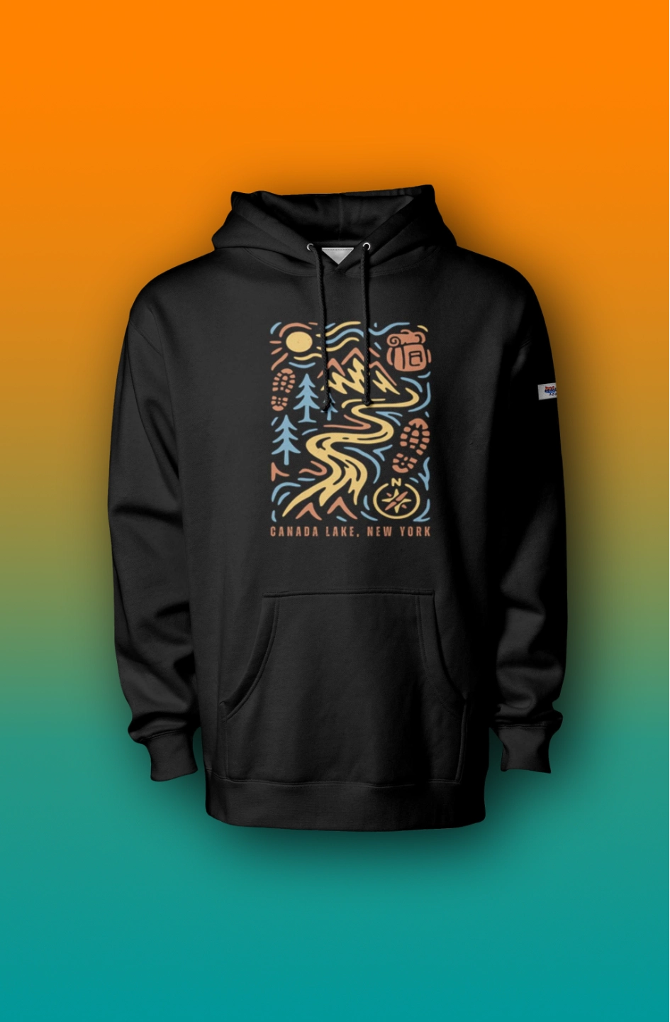 44Lakes - Canada Lake Hiking - Premium Hoodie