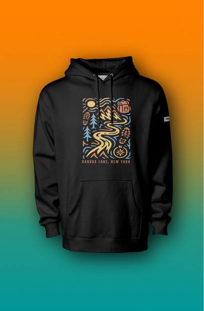 44Lakes - Caroga Lake Hiking - Premium Hoodie