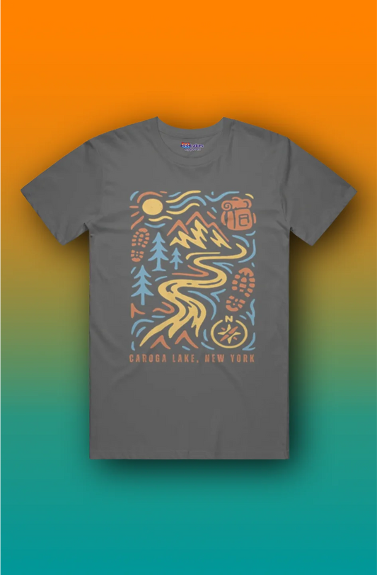 44Lakes - Caroga Lake Hiking - T-Shirt