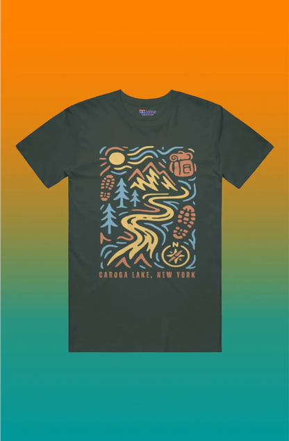 44Lakes - Caroga Lake Hiking - T-Shirt