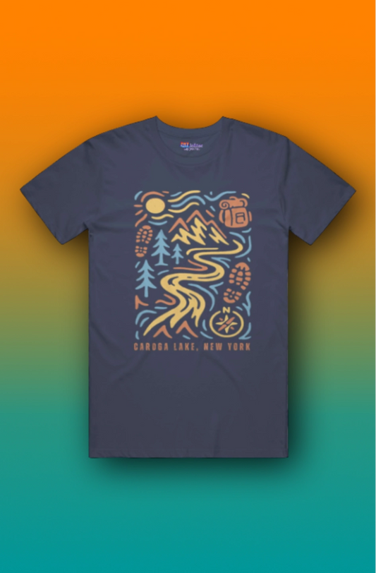 44Lakes - Caroga Lake Hiking - T-Shirt