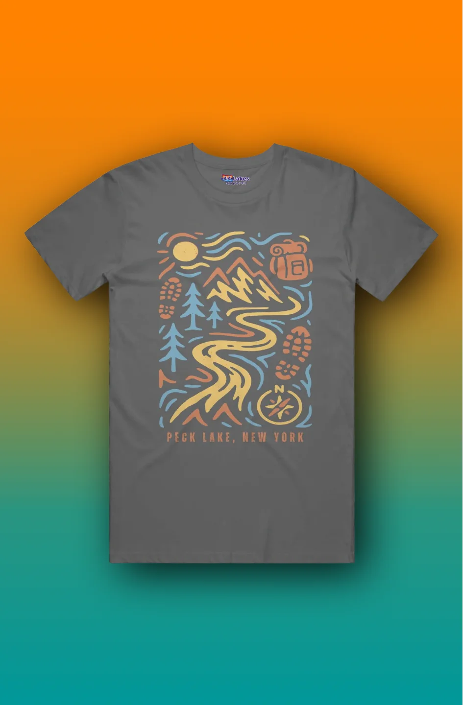 44Lakes - Peck Lake Hiking - T-Shirt