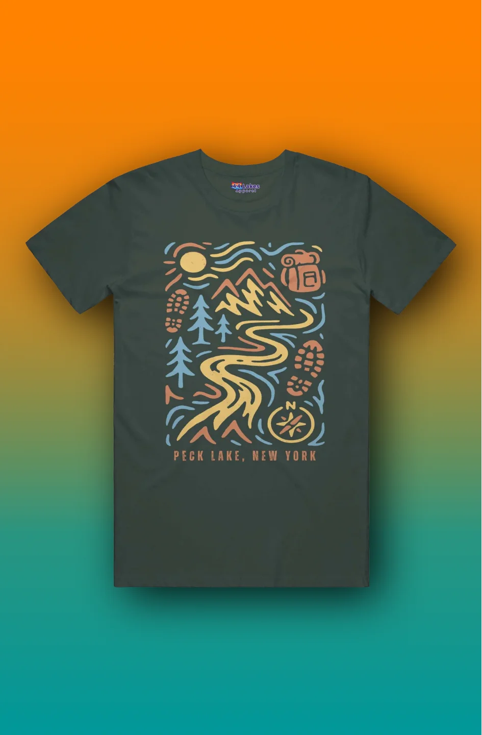44Lakes - Peck Lake Hiking - T-Shirt