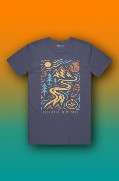 44Lakes - Peck Lake Hiking - T-Shirt