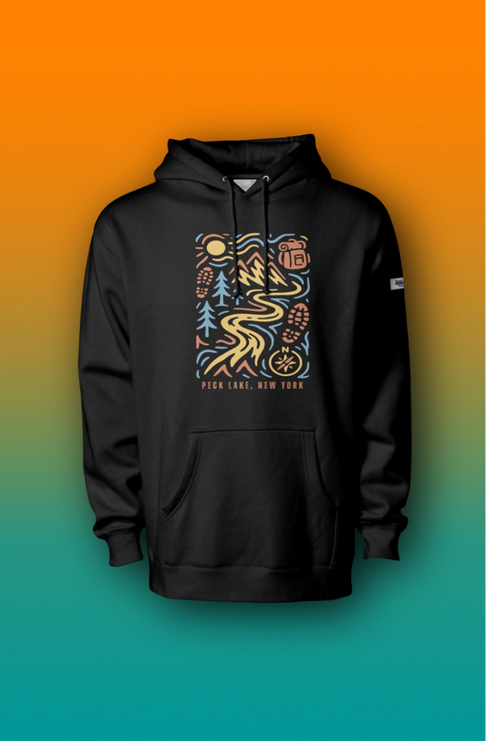 44Lakes - Peck Lake Hiking - Premium Hoodie