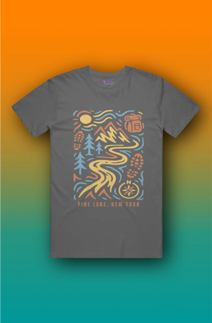 44Lakes - Pine Lake Hiking - T-Shirt