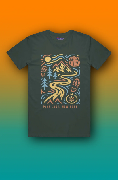 44Lakes - Pine Lake Hiking - T-Shirt