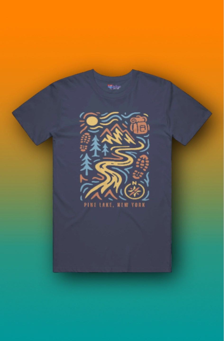 44Lakes - Pine Lake Hiking - T-Shirt