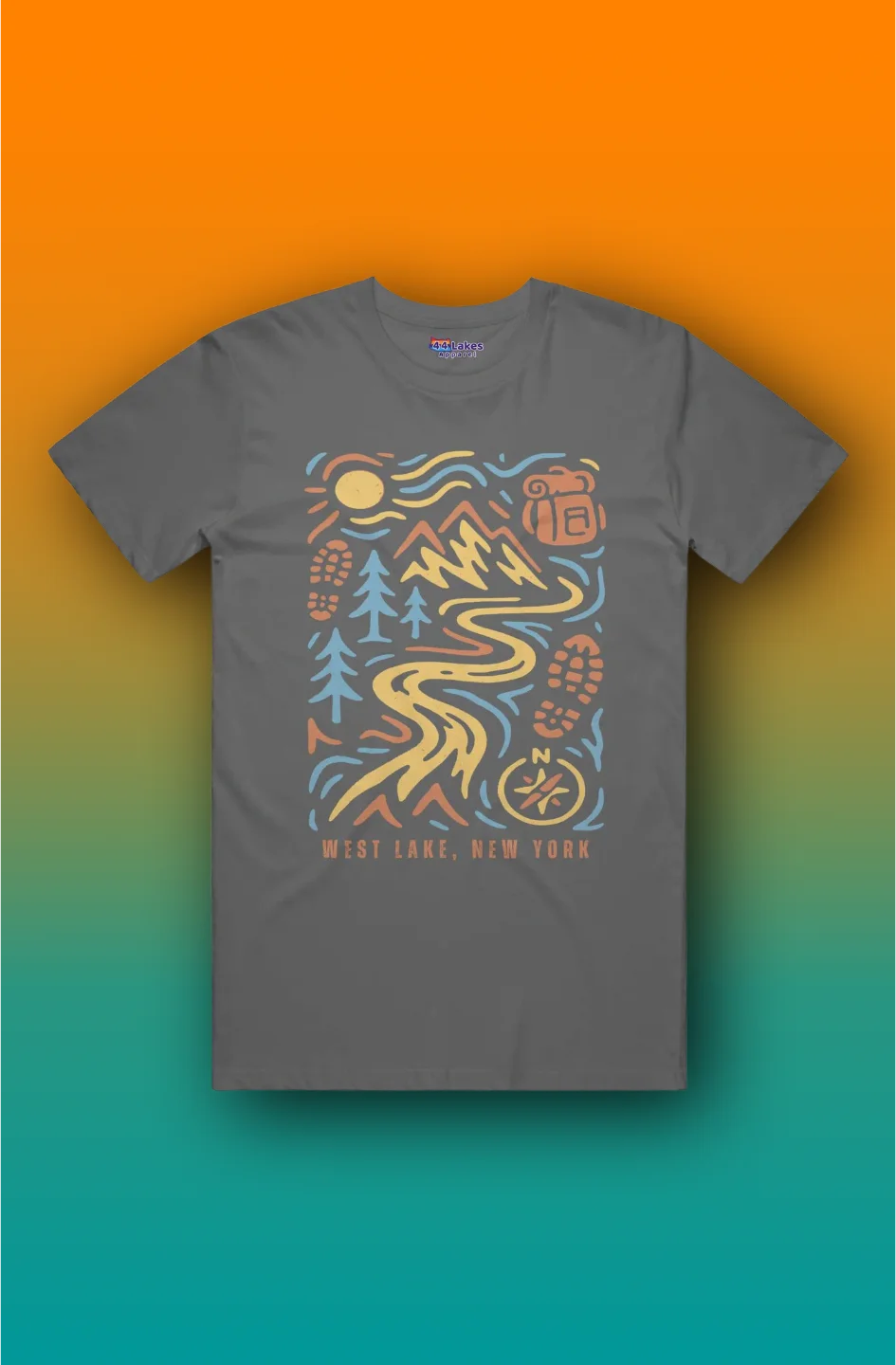 44Lakes - West Lake Hiking - T-Shirt