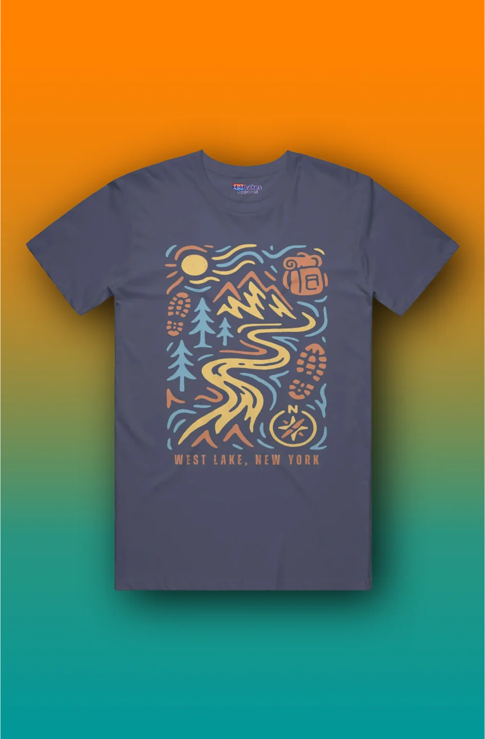 44Lakes - West Lake Hiking - T-Shirt