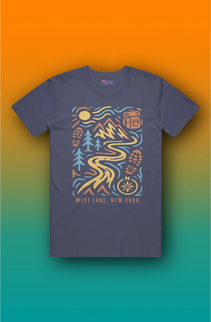 44Lakes - West Lake Hiking - T-Shirt
