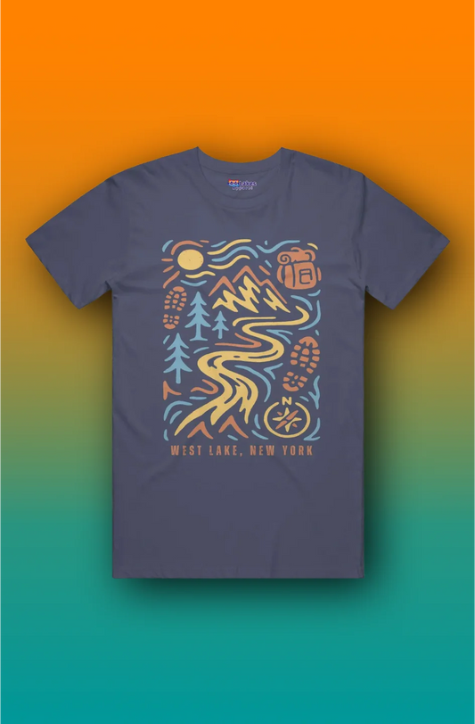44Lakes - West Lake Hiking - T-Shirt