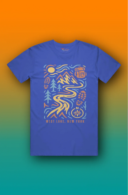 44Lakes - West Lake Hiking - T-Shirt