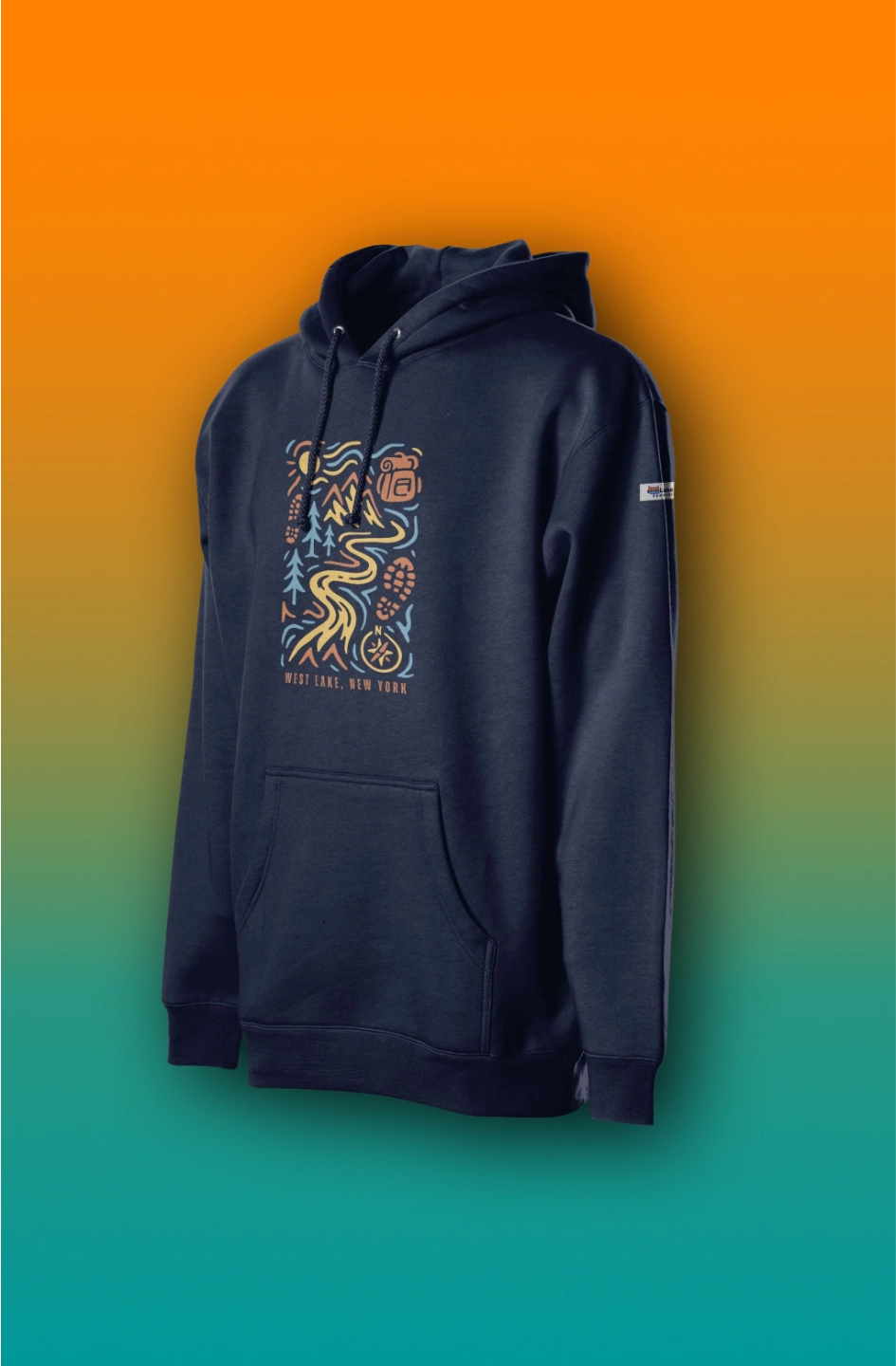 44Lakes - West Lake Hiking - Premium Hoodie